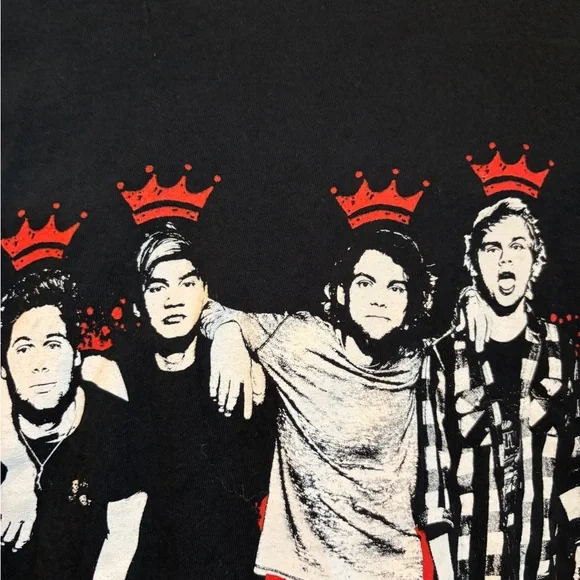 Gildan Black Graphic Tee - 5 Seconds of Summer - Picture 4 of 10